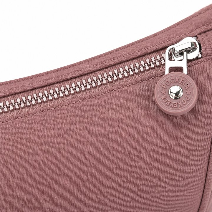 Lightweight Nylon Crossbody Bag with 6 Pockets