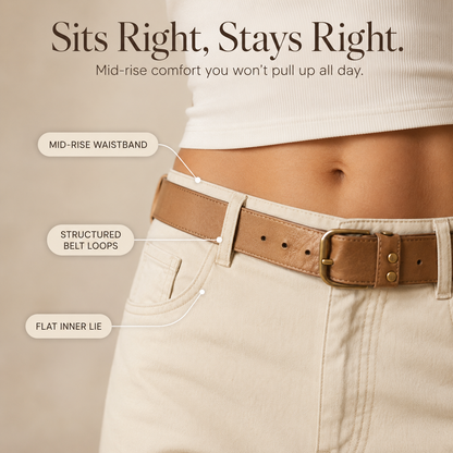 Stitch Detail Cropped Straight Pants — View 11 | Clova
