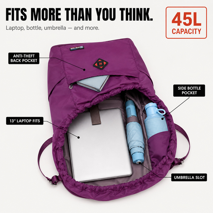 Compact Foldable Backpack for Everyday Carry