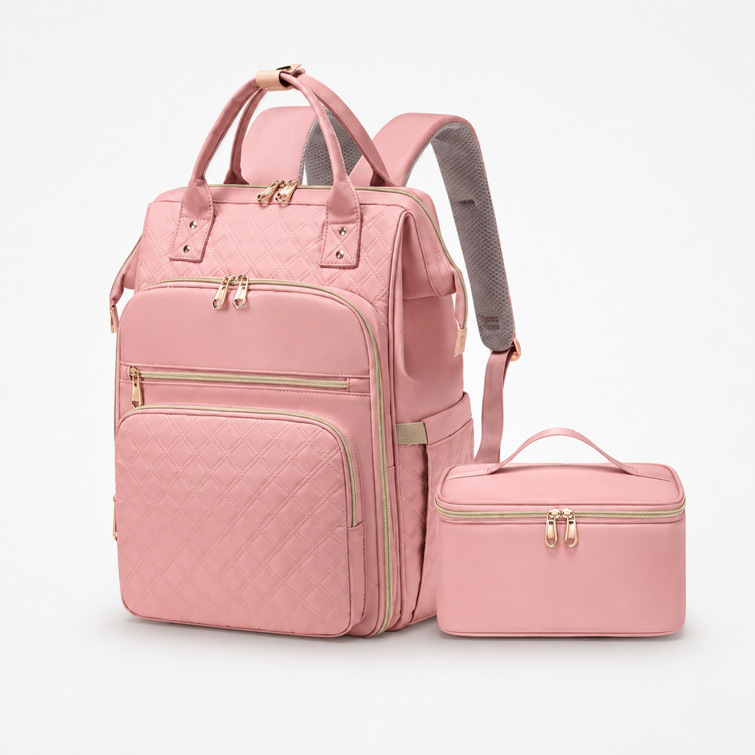 Insulated Backpack with Lunch Box, Laptop Sleeve, Waterproof Oxford