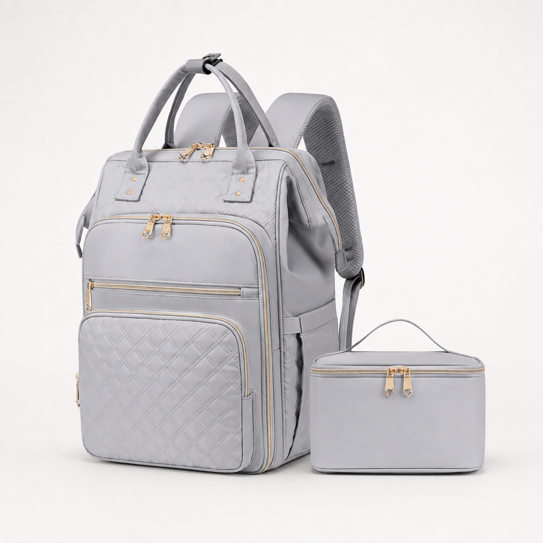 Insulated Backpack with Lunch Box, Laptop Sleeve, Waterproof Oxford