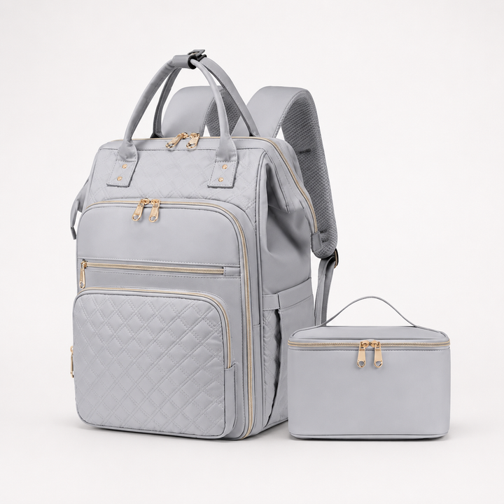 Insulated Backpack with Lunch Box, Laptop Sleeve, Waterproof Oxford
