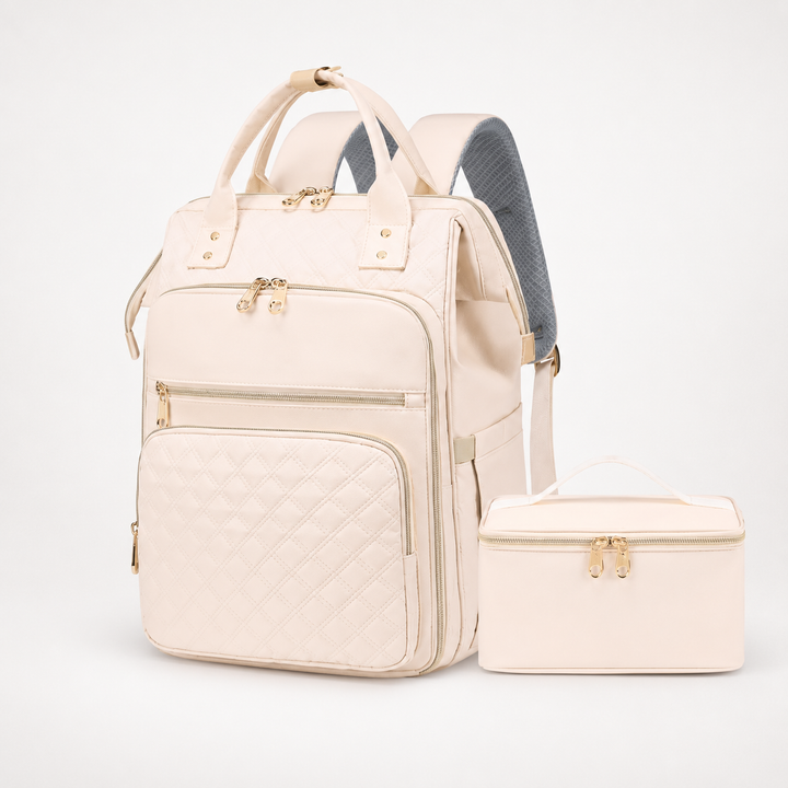 Insulated Backpack with Lunch Box, Laptop Sleeve, Waterproof Oxford