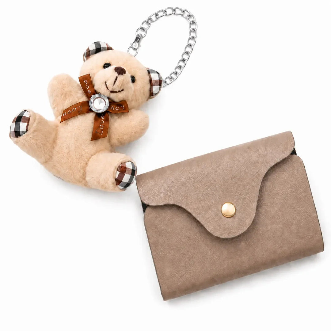 4-Piece Matching Handbag Set, Leather Tote Crossbody Pouch Card Holder