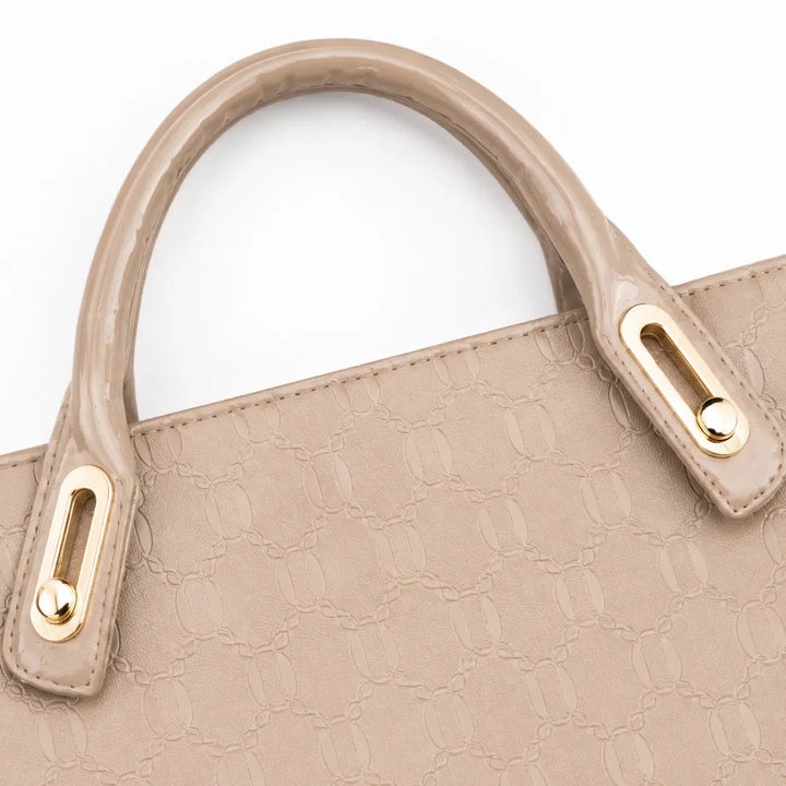4-Piece Matching Handbag Set, Leather Tote Crossbody Pouch Card Holder