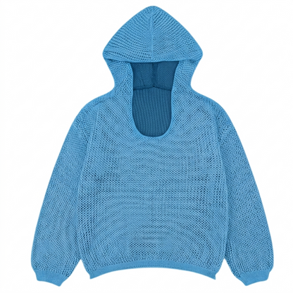 Knit Hooded Pullover for Easy Layering — View 15 | Clova