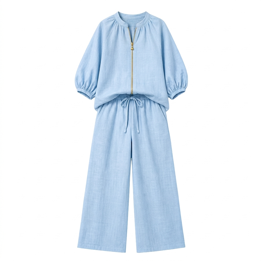 2-Piece Set with Gold Zip — View 17 | Clova