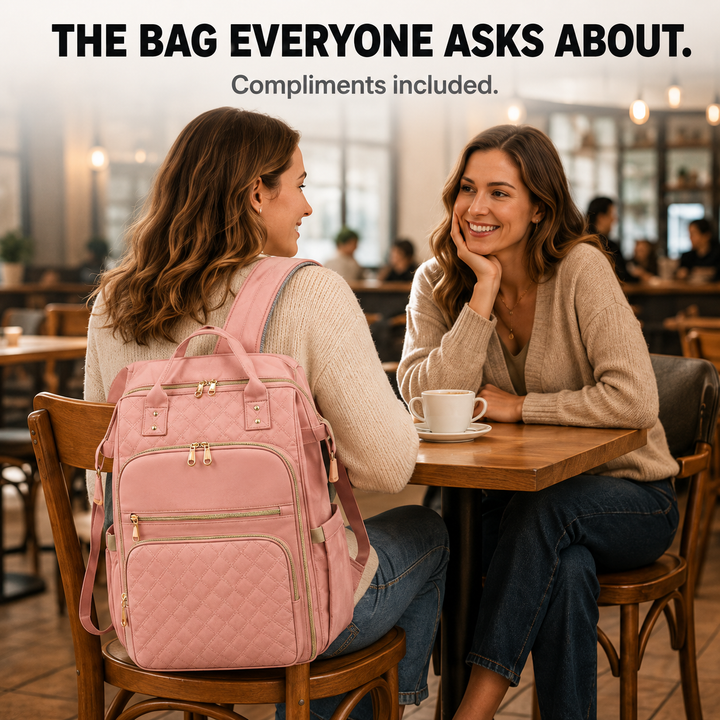 Insulated Backpack with Lunch Box, Laptop Sleeve, Waterproof Oxford