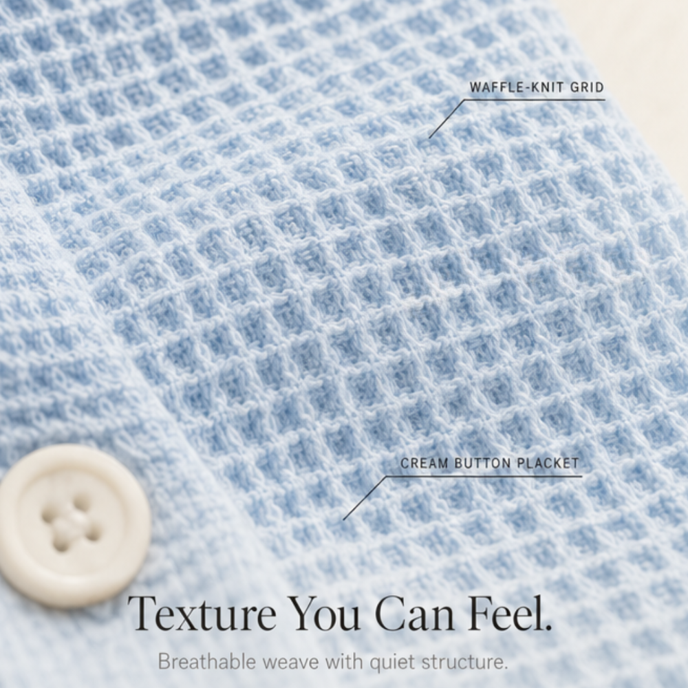 Vienelle Waffle-Knit Two-Piece Set for Effortless Everyday Style — View 9 | Clova
