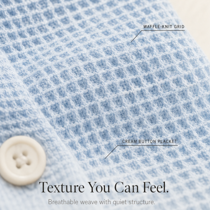 Vienelle Waffle-Knit Two-Piece Set for Effortless Everyday Style — View 9 | Clova