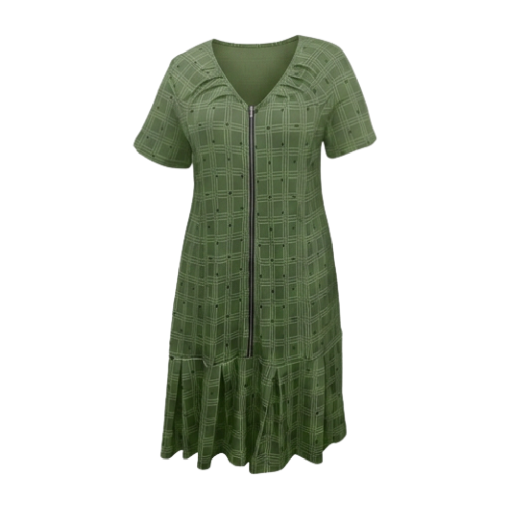 Zip-Front Midi Dress for Effortless Everyday Comfort — View 17 | Clova