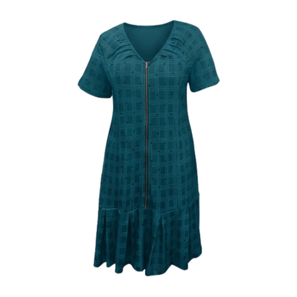 Zip-Front Midi Dress for Effortless Everyday Comfort — View 18 | Clova