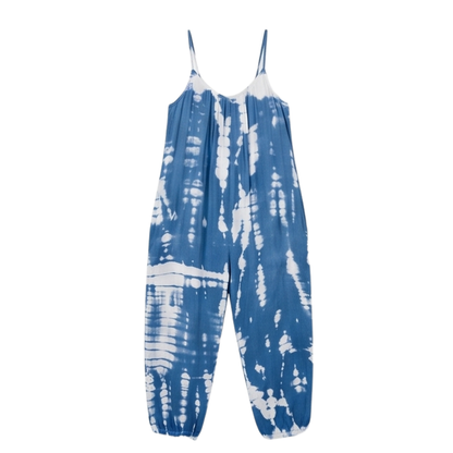 Wide-Leg Tie-Dye Jumpsuit — View 11 | Clova
