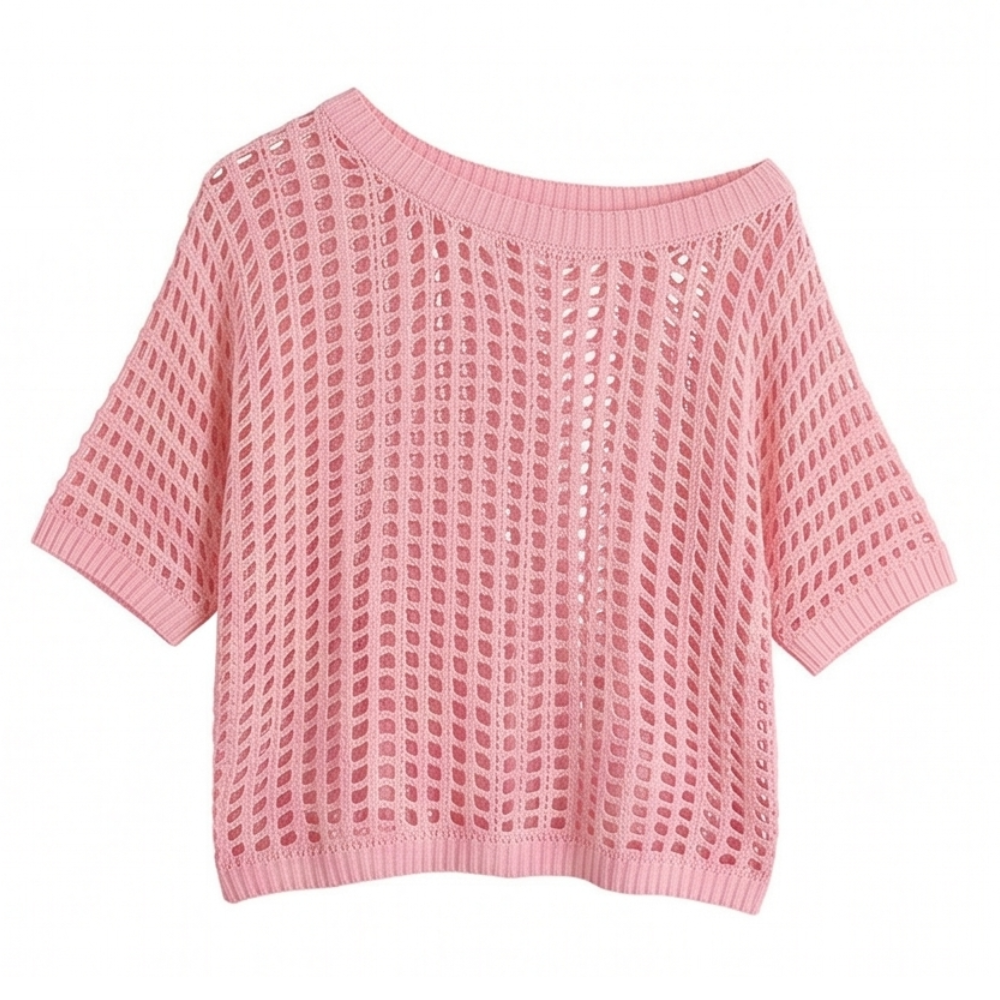 Breezy Open-Knit Summer Top — View 17 | Clova
