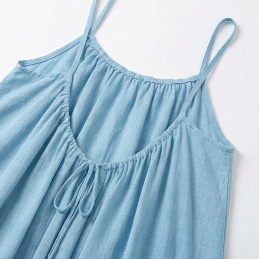 Summery Open-Back Sundress for Easy Summer Days — View 8 | Clova