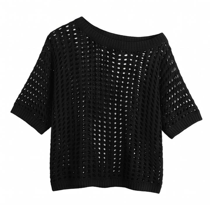 Breezy Open-Knit Summer Top — View 18 | Clova