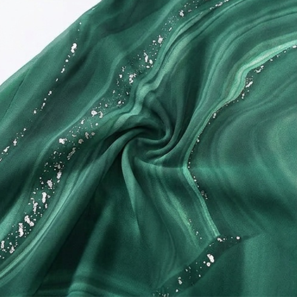 Flowing Marbled Midi Dress for Special Occasions — View 16 | Clova