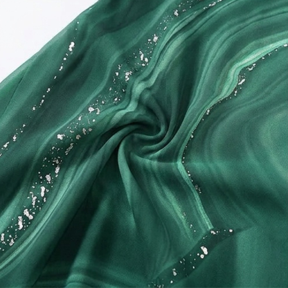 Flowing Marbled Midi Dress for Special Occasions — View 16 | Clova