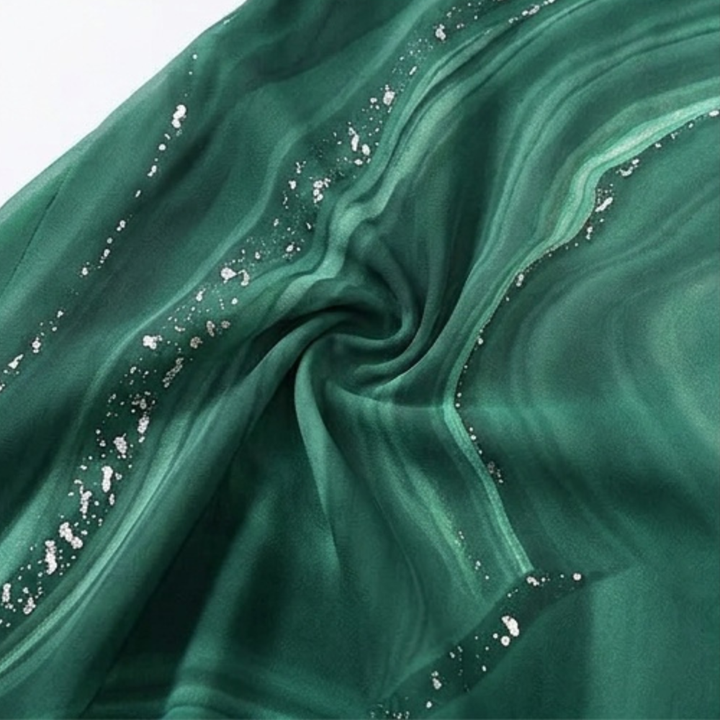 Flowing Marbled Midi Dress for Special Occasions — View 16 | Clova