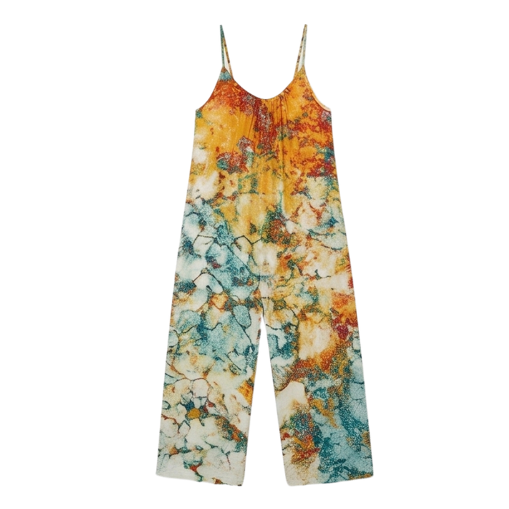 Wide-Leg Tie-Dye Jumpsuit — View 12 | Clova