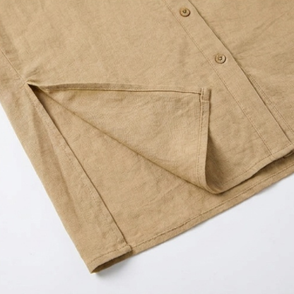 Breezy Button-Down Midi Dress — View 10 | Clova