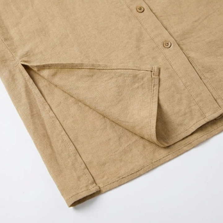 Breezy Button-Down Midi Dress — View 10 | Clova