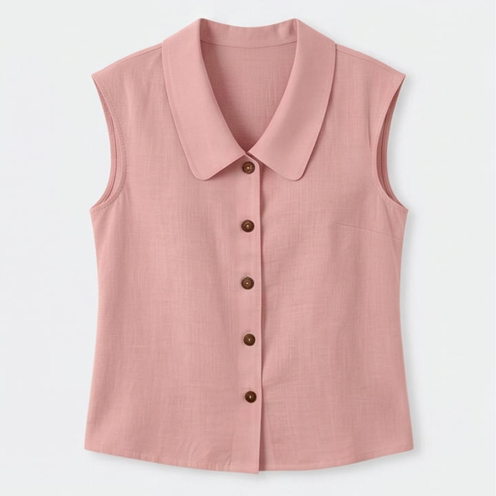 Breezy Collared Summer Top — View 12 | Clova