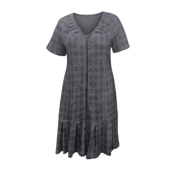 Zip-Front Midi Dress for Effortless Everyday Comfort — View 15 | Clova