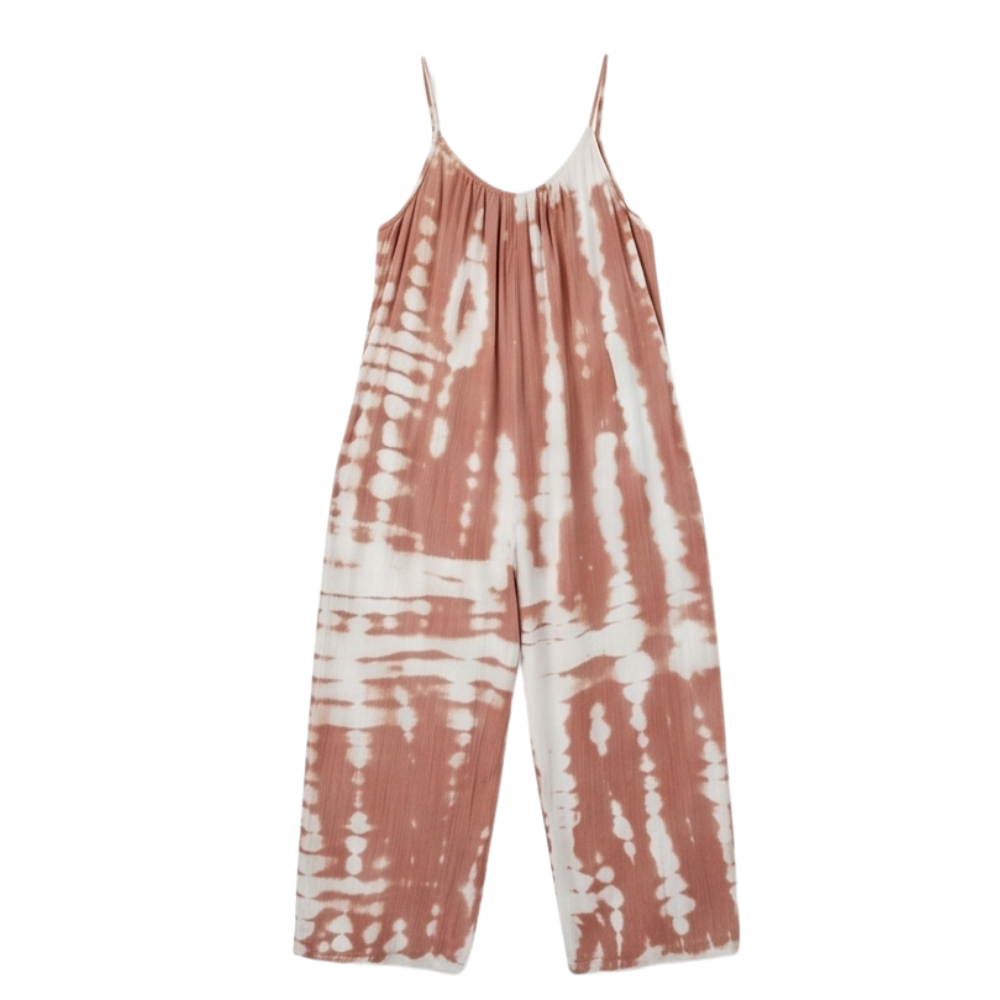 Wide-Leg Tie-Dye Jumpsuit — View 14 | Clova
