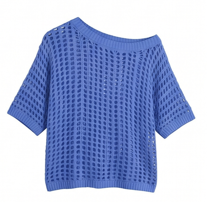 Breezy Open-Knit Summer Top — View 16 | Clova