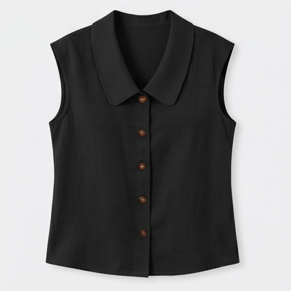 Breezy Collared Summer Top — View 14 | Clova