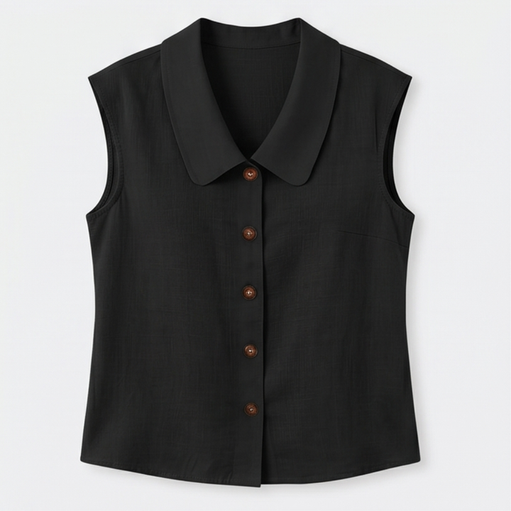 Breezy Collared Summer Top — View 14 | Clova