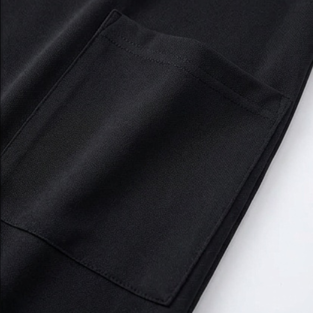 Soft Square-Neck Pocket Dress — View 13 | Clova