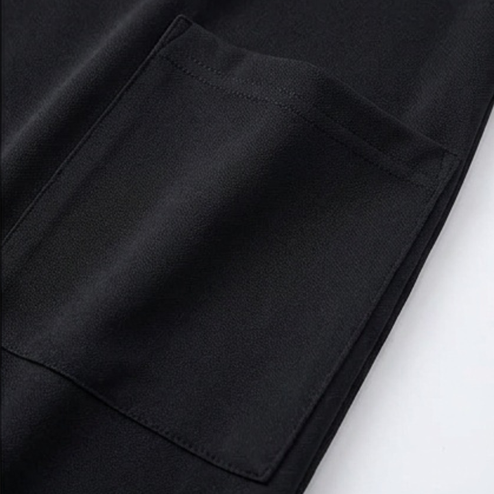 Soft Square-Neck Pocket Dress — View 13 | Clova
