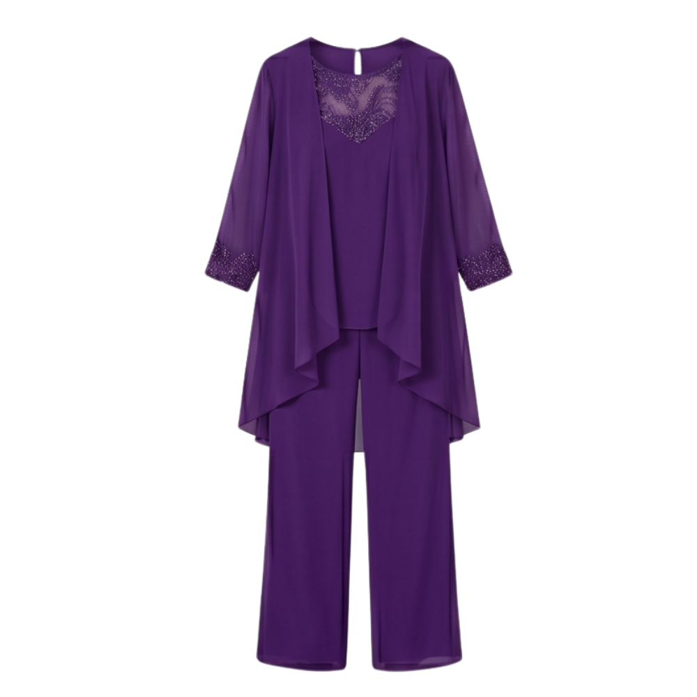 Three-Piece Pantsuit — View 17 | Clova
