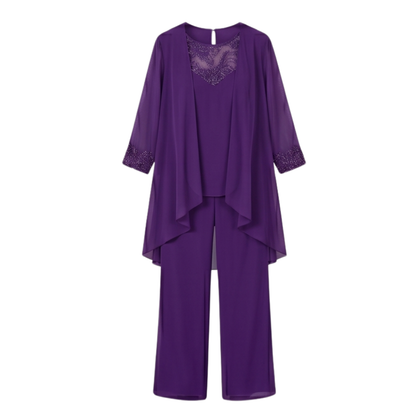Three-Piece Pantsuit — View 17 | Clova