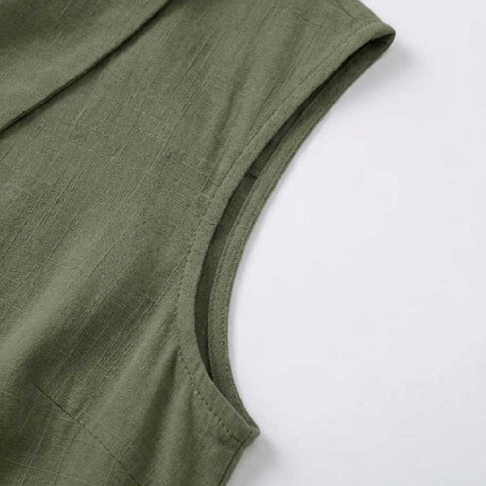 Breezy Collared Summer Top — View 7 | Clova