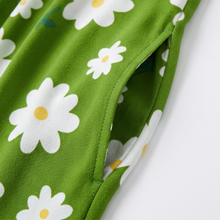 Floral Wide-Leg Jumpsuit for Curves — View 9 | Clova