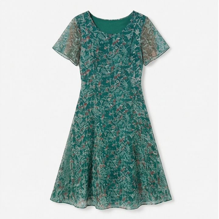 Flutter-Sleeve Midi Dress for Easy Summer Elegance — View 11 | Clova