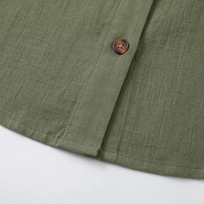 Breezy Collared Summer Top — View 9 | Clova