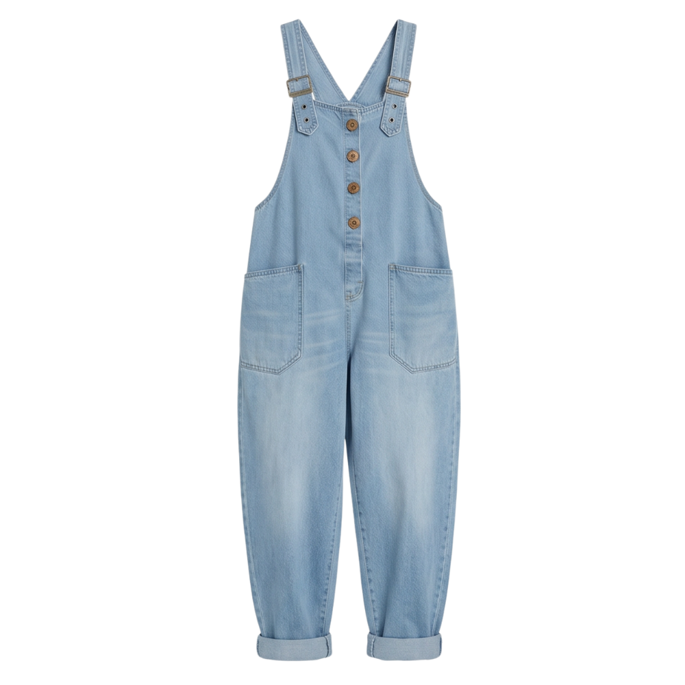 Relaxed Overalls with Pockets — View 12 | Clova