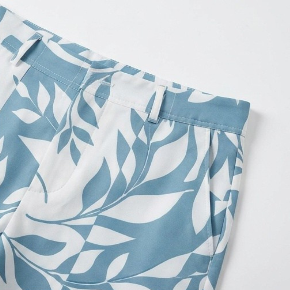 Leaf Print 2-Piece Summer Set — View 8 | Clova