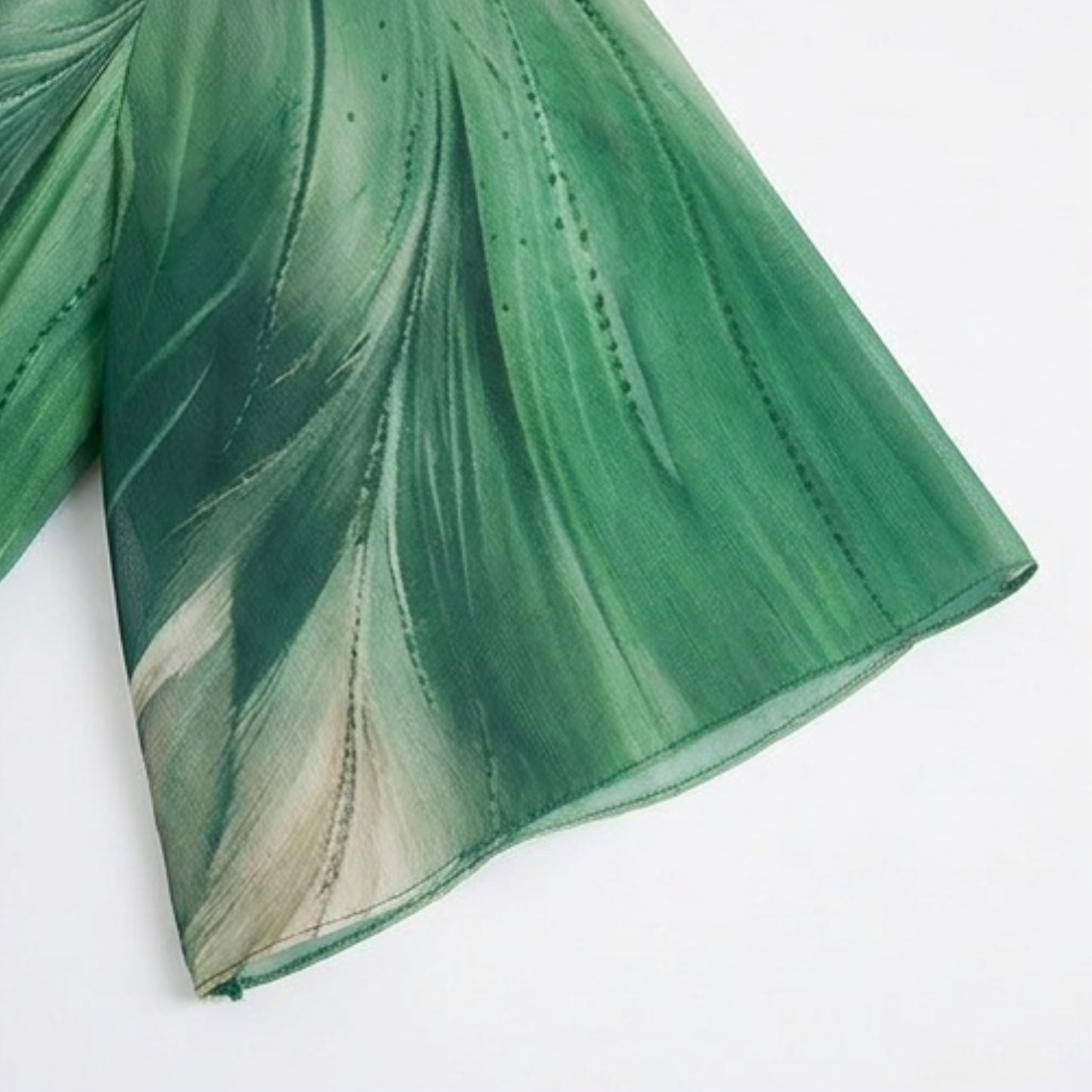 Aurelinea Painted Chiffon Maxi Dress — View 7 | Clova