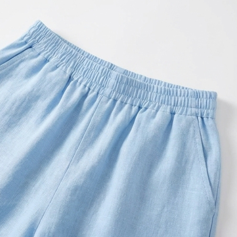 Breezy V-Neck Summer Set — View 9 | Clova