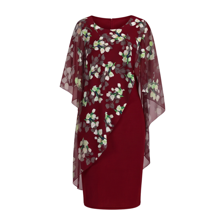 Elegant Overlay Sheath Dress — View 12 | Clova