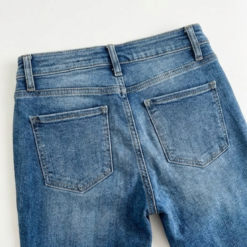 Denalia Tummy-Smoothing Bootcut Jeans — View 8 | Clova