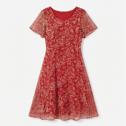 Flutter-Sleeve Midi Dress for Easy Summer Elegance — View 13 | Clova