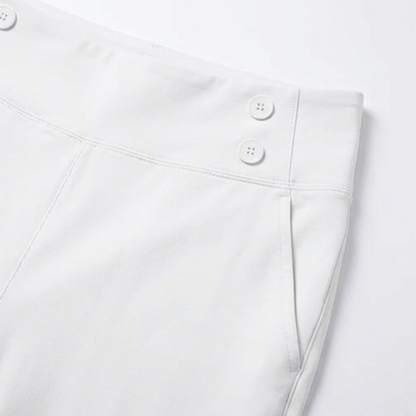 High-Waist Stretch Capri Pants — View 12 | Clova
