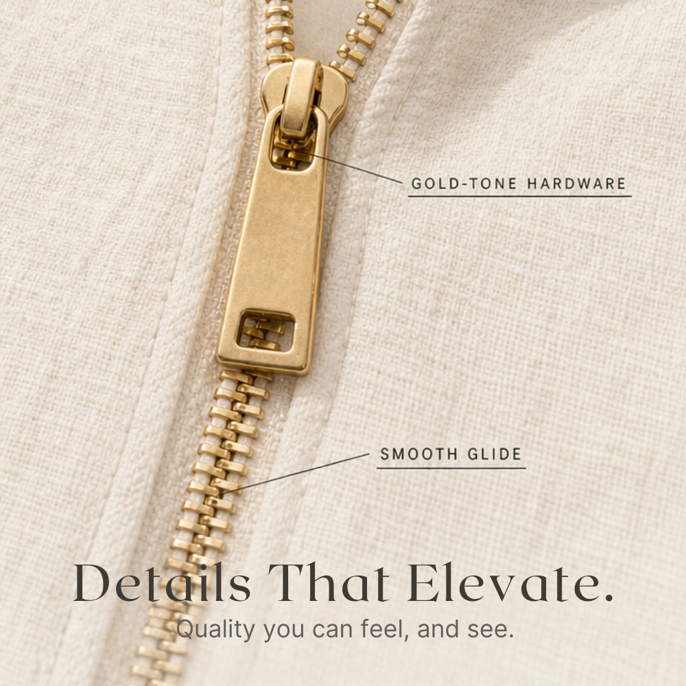 2-Piece Set with Gold Zip — View 7 | Clova