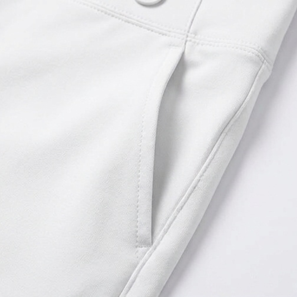 High-Waist Stretch Capri Pants — View 13 | Clova